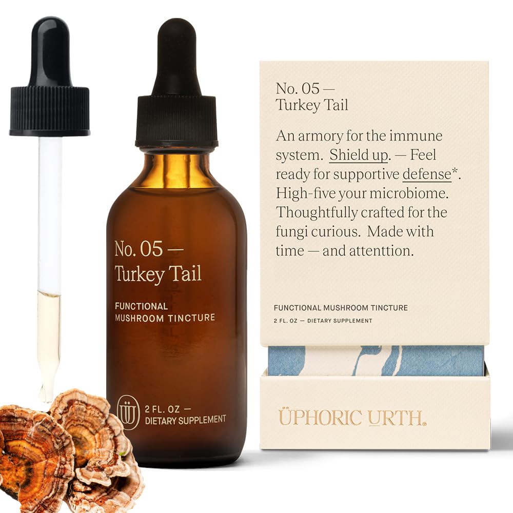 Turkey Tail Mushroom Extract - Double Extrated Fruitbody Mushroom Taincture 124; Immunity Booster, Manage Inflammation, Soothes Aches, Healthy Digetical Fungsi, Antioksidants (60 Servis)