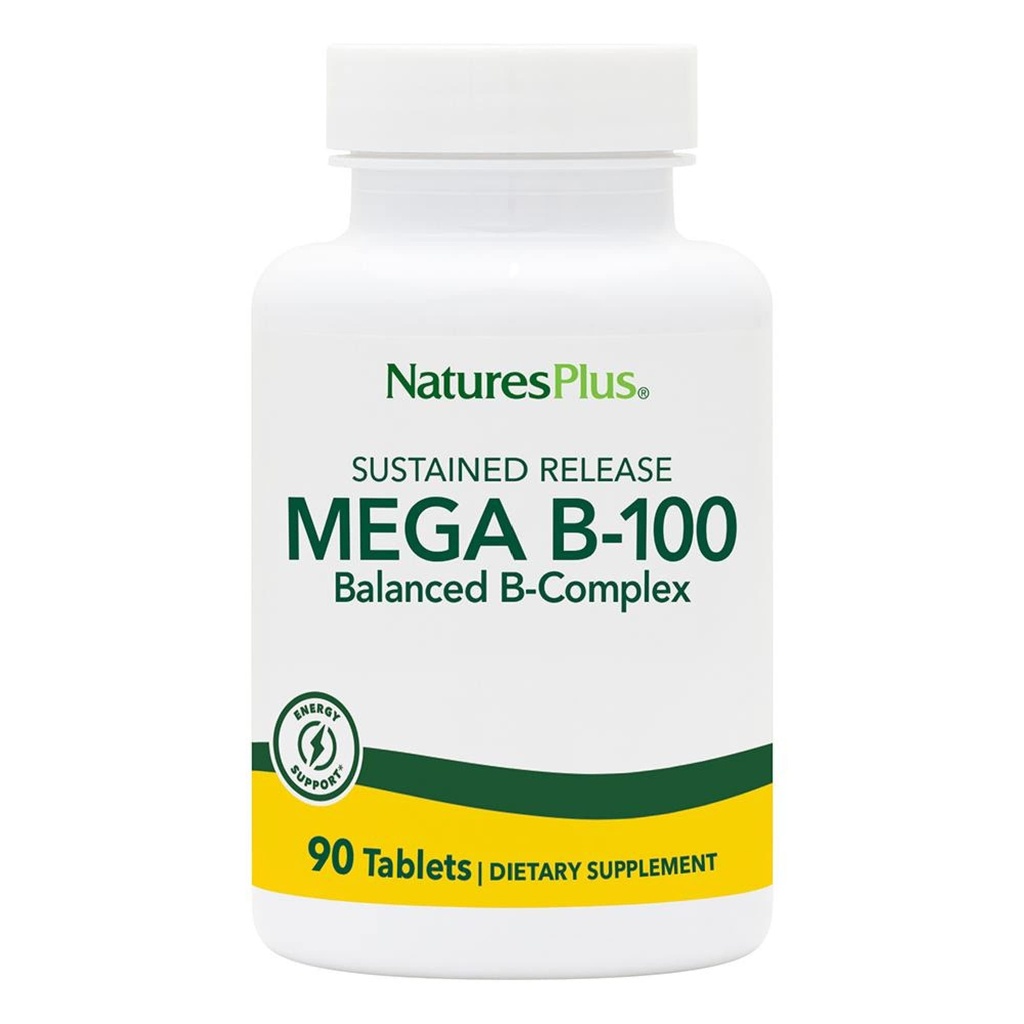 Natutures Plus Mega B-100 Kompleks - 90 Diterima Pelepas Tablet Vegetarian
