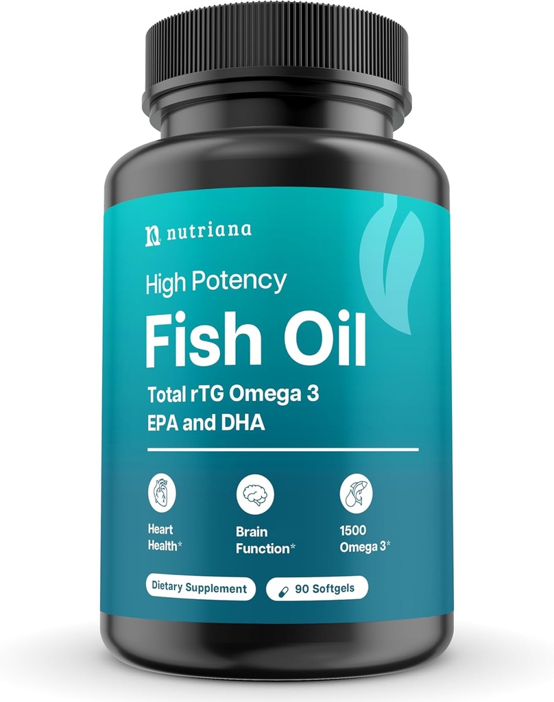 Mini Fish Oil Softgels - Odorless, Burpless & Easy to Swallow - 1500mg Omega-3 with EPA & DHA - Advanced Formula Fish Oil Minis - Smaller Than a Dime - Wild Caught - 90 (Big, Capsule)