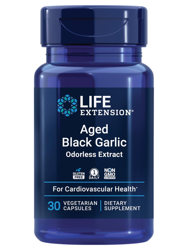 Ekstensi Hidup Berwarna Hitam, Dukungan Kesehatan Jantung, Dukungan Kesehatan Tekanan Darah, Dukungan Kesehatan Kolesterol, Satu Harian, Gluten Bebas, Vegetarian, Non-GMO, 30 Capsules