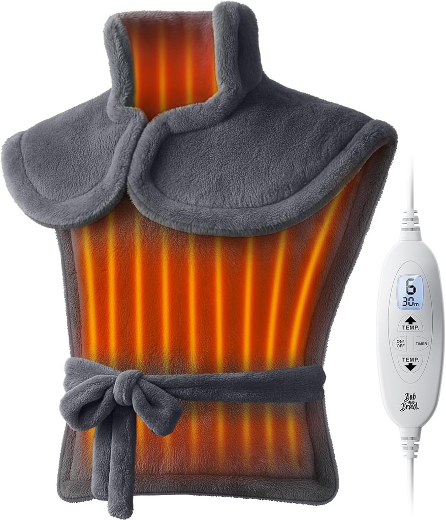 Bob dan Banding untuk Relief Sakit Kembali, FSA Edge- Weighted Electric Heat Pad untuk Neck HSA Elightly, Shoulders & Full Body Relief, Fast Heating, ETL Disertifikasi, Hadiah untuk Perempuan Keluarga 24 "x34"