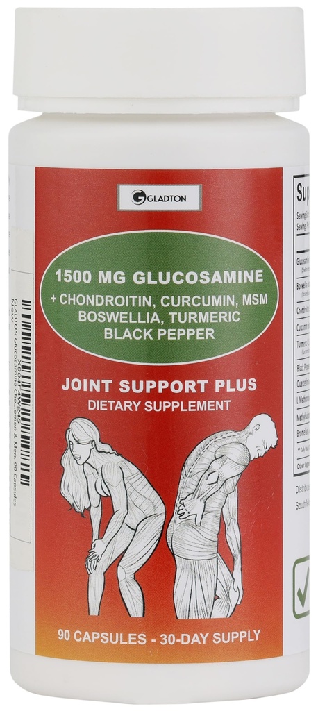 Glucosamin Chondroitin MSM Curcumin Turmeric Boswellia - Bersama Suplemen Dukungan untuk Fleksibilitas Tangan Lutut Tulang, Mobilitas. Tambahan Kesehatan Gabungan bagi Perempuan & Pria. 90 Kapsul