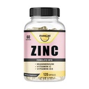 Zinc, Zinc 100mg, Magnesium Glycinate 150mg, Vitamin D3 5000 IU, Vitamin C 500mg Per Serving, Imune Dukung, Imune Booster, Antioksidant Dukungan