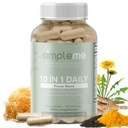 Burdock Root Organic dan Bladderwrack 10 dalam 1 Immunity Booster Power Blend with Irish Sea Moss, Ashwagandha dan Black Benih Suplemen untuk Pria dan Wanita, Seamoss Pil Herbal, Vegan - 60 Kapsul