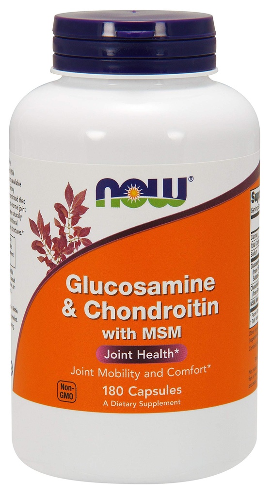 Glucosamin & Chondroitin dengan MSM - 180 Veg Capsules