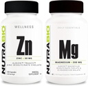 NuttraBio Zinc Chelate dan Reacted Magnesium Supplement Bundle - Bone Suplemen Bone Bundle