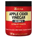 Zolotus 32in1 Apple Cider Vinegar Capsules dengan Turmeric, Cinnamon, Milk Thistle, Elderberry, Quercetin & More for Supports Dibuble, Ammune - 180 Capsules