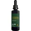 Global Healing USDA Organic Elderberry & Echinacea Liquid Suplement Taincture 124; Antioxidant Ammune Support Against (2 Oz)