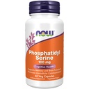 Sekarang Makanan Suplemen, Pfoshatidyl Serine 100 mg dengan senyawa Phospholipid berasal dari Soy Lecithin, 60 Veg Capsules