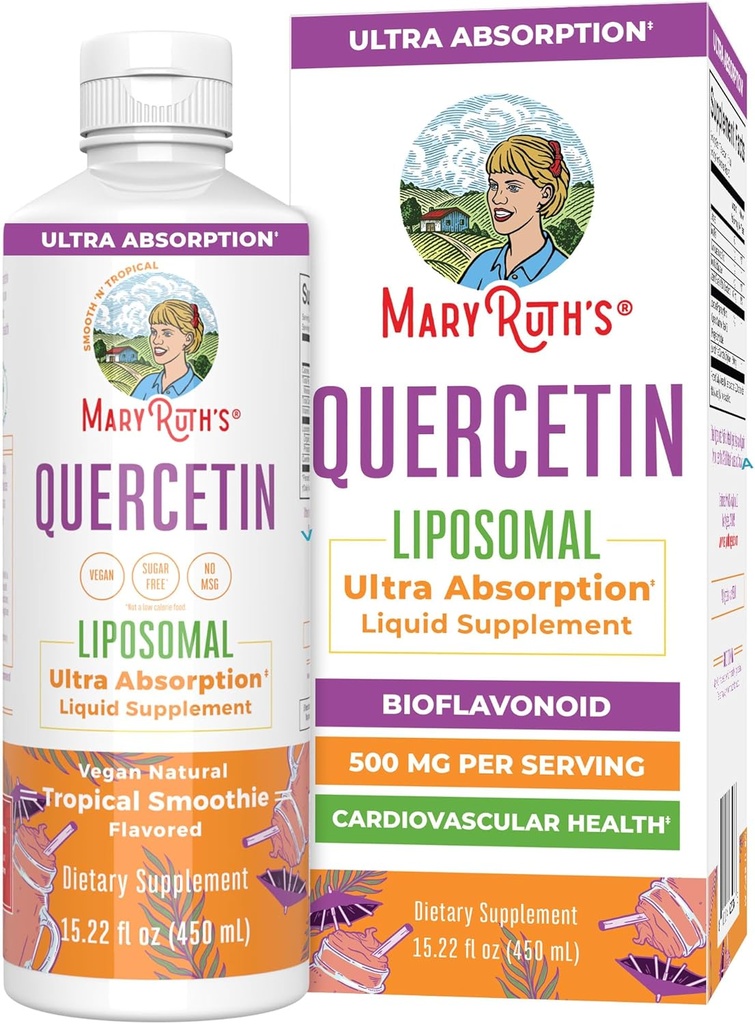 MaryRuth Organics Quercetin Liposomal 124; Liquid Quercetin 500mg 124; Cardiovascular Health 124;