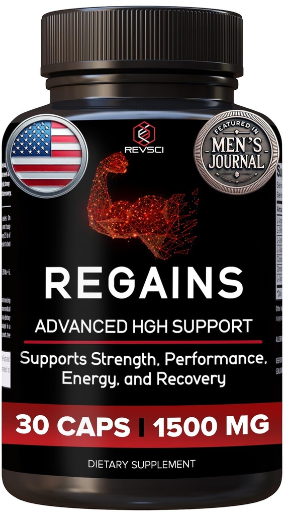 Suplemen HGH untuk Pria & Women - Merebut Starter Pack, Perkembangan Otot Natural Anabolic Membangun GH & Perkembangan Manusia untuk Pria, Pembangunan Otot untuk Pria, Perbaikan Otot, 30 Pil Protein