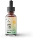Kesehatan LUV Neuro Drops - Nerve Pain Dukungan & Gabungan dengan Mane Singa, Curcumin, Cordyceps & Reishi - Adaptogens Organik - Vegan, Non- GMO, dibuat di USA - 30 Servis