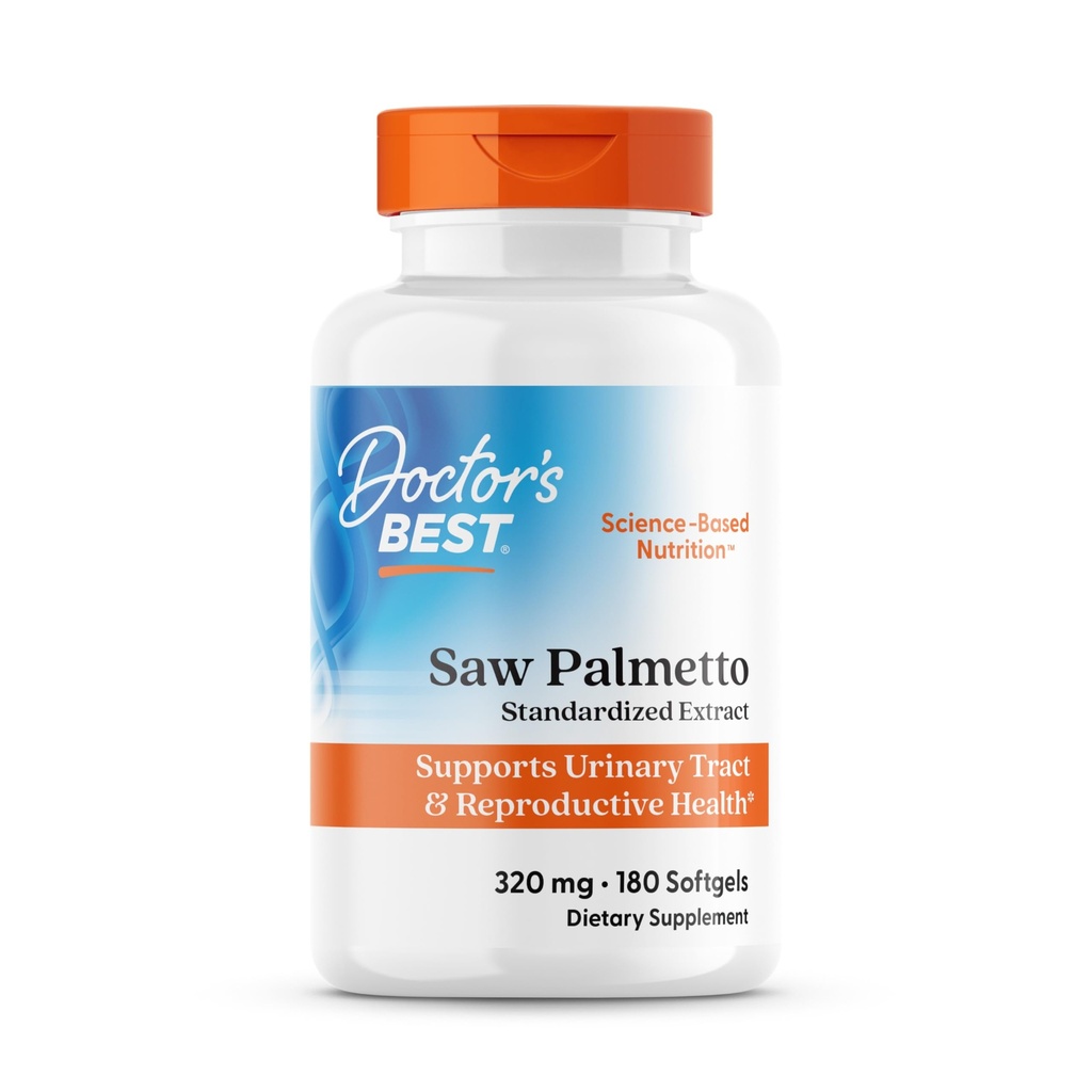 Doctor 's Best Saw Palmetto 320 Mg Softgels, 180 Count