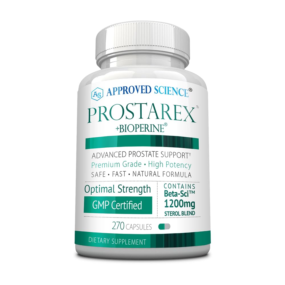 Aprected Science Prostarex - Prostate Suplement - Saw Palmetto, 1200mg Beta- Sitosterol, Bioperin - 270 Kapsul - 3 Bulan Supply