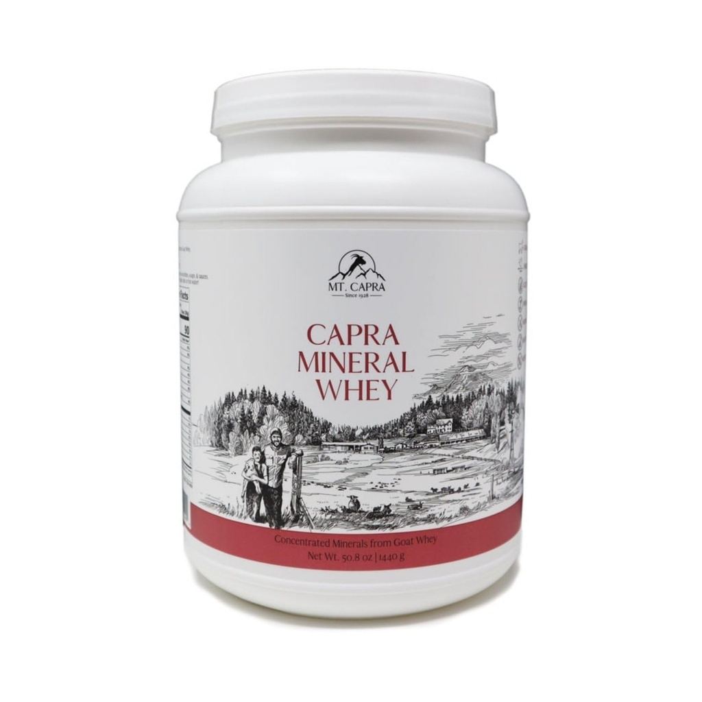 Gunung Capra Mineral Whey 124; Sebuah Whole Food, Bio- Tersedia Mineral / Electrolite Powder dari Goat Milk Whey, Rich in Potasium, Alkalying 124; 56 Servis - 50.8 oz