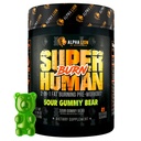 ALPHA LION Superhuman Burn- 2 dalam 1 Metabolism Booster Pre Workout dan Thermogenic Fat Burner for Men - Appetite Suppresant dan Weight Los Suppplemen (21 Pelayan, Sour Gummy Bear)
