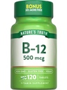 Nature 's Truth B12 Vitamin 126; 500 mcg 124; 120 Tablet 12.4; Vegan, Non-GMO & Gluten Free Suplemen