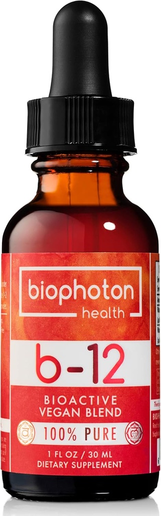 Lipomal Vitamin B12 Liquid Suplemen - Bioactive Metil Blend - Vegan & Non GMO - Organic Glycerin & Sugar Free (1 Fl Oz)