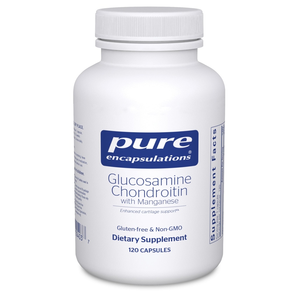 Encapsulasi Murni Glucosamin Chondroitin dengan Manganese 124; Tambahan untuk Dukungan Bersama, Kenyamanan, Mobility, Kartilage Integritas dan Kesehatan, dan Konektor Konektor * 124; 120 Kapsul