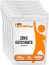 BulkSuplements.com Zinc Glycinate Powder - Zinc Suplemen, Suplemen Mineral untuk Dukungan Imune - Gluten Bebas, 130mg per Serving, 5kg (11 Ibs) (Paket 5)