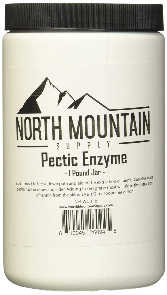 North Mountain Suppply Pectic Enzyme - 1 Pound Jar
