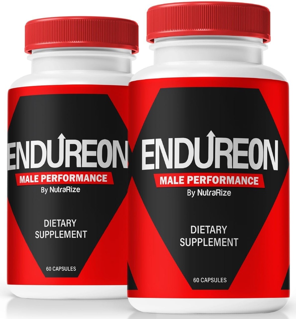 NutraRize (2 Pack) Endureon Pil - Daily Dureon Formula dengan Premium Ingreations untuk Membantu Energi Pria Sustain, Performance & Everyday Wellness 124; Easy-ToTake Capsules (120 Capsules)