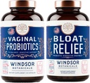 JENDSOR BOTANICALS BBloat Relief Probiotic with Enzymes and Vaginal Progories - Digetical and Vaginal Health Bundle