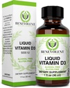 Pembenaran Benevolent Vitamin D3 Drops 5000 IU - Effective 1000 IU per Drop - Fast Absorbing Liquid Dieter Suplemen - 100% Alkohol & Gluten Bebas