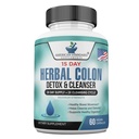 Tambahan Standar Amerika Colon Cleanse - 60 Veggie Capsules, 30 hamba - Herbal Blend dengan Psyllium Husk, Senna Leaves, Aloe Vera, Ginger, Cascara Sagrada & More