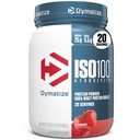dymatize ISO100 Whee Protein Powder Isolate, Strawberry, 25g of Protein, 5.5g BCAAs, Kurang dari 120 Cal., Gluten Free, 1g Fat, 1g Sugar, 2g Carb (20 Pelayan)