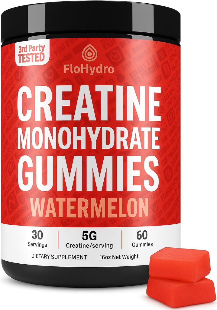 Cretine Gummies 14; 5g Creatine in 2 Gummies 126; Zero Sugar Creatine Monohydrate 124; 3rd-Party Lab Test 124; Clean Ingredials