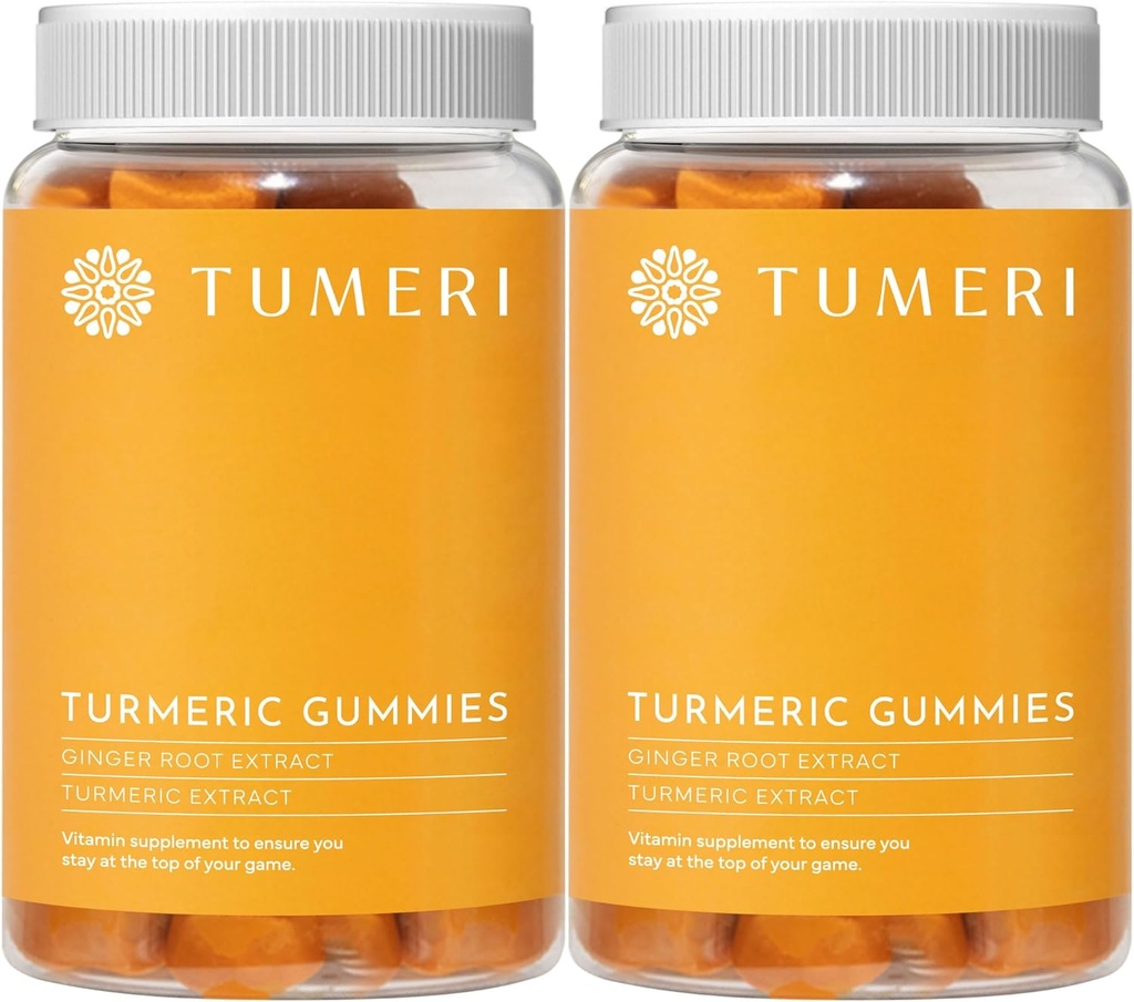 Tumeri Turmeric dan Ginger Gummies - Turmeric Curcumin Jourment Supplement