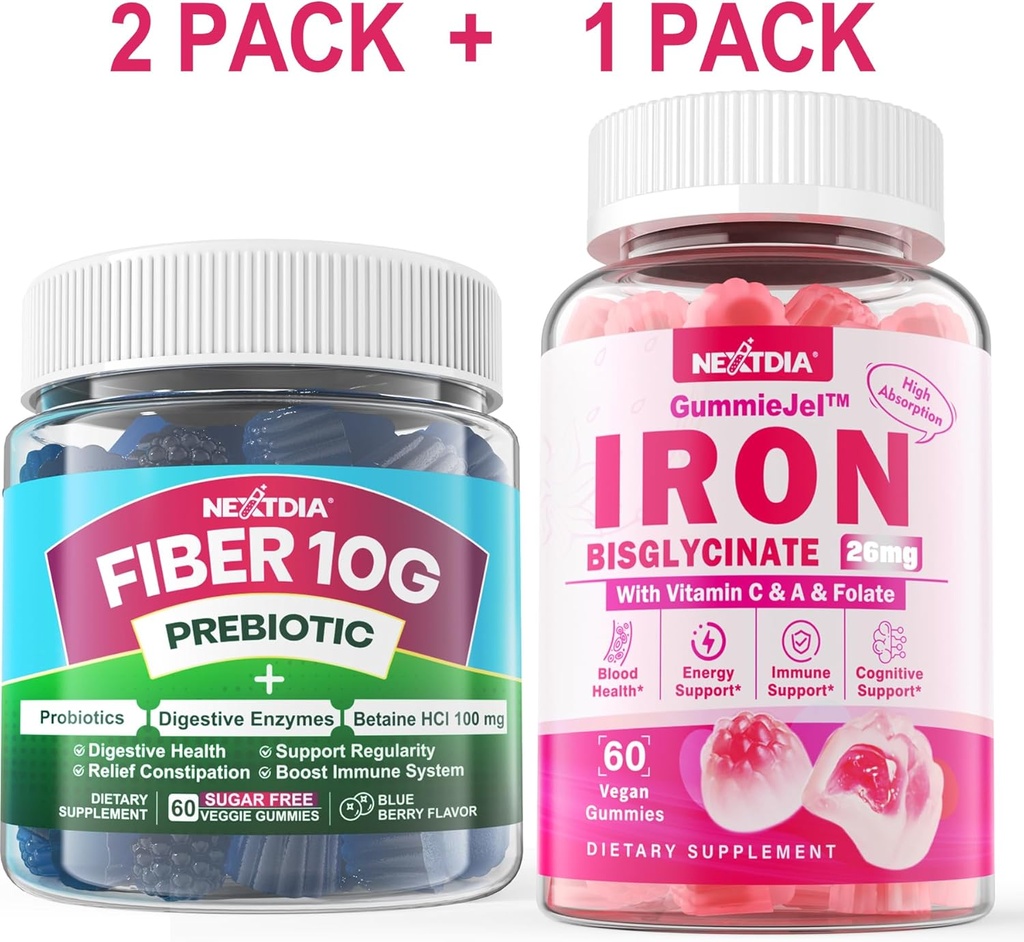 Gumi Fiber untuk Gummies + Besi Berisi