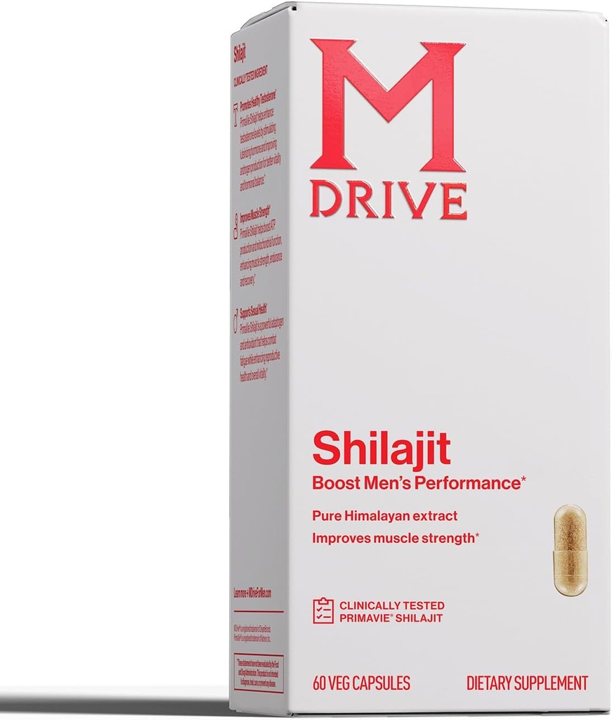 Mdrive Shilajit Capsules for Men 124; 30 custodies of High CrimaVie Shilajit for Energy Boost & Imune Dupport, 60 Shilajit Capsules