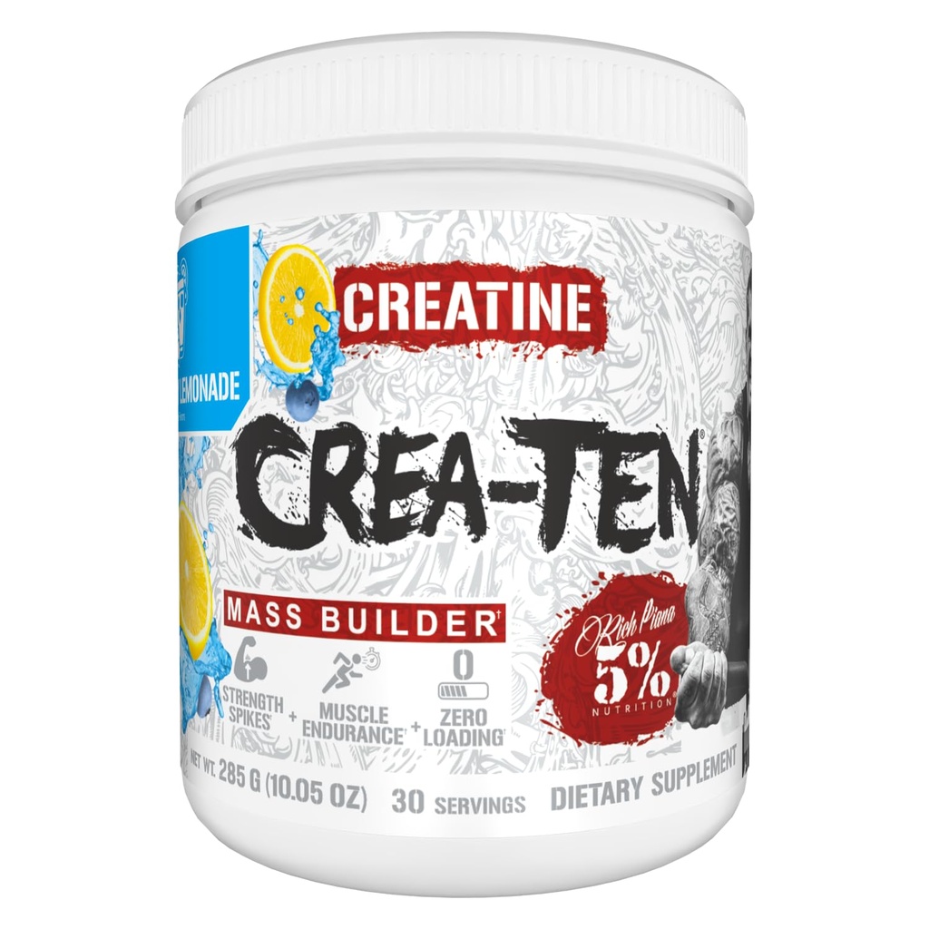5% Nutrition Createn Creatine Complex + Akselerator 124; Serbuk Creatine Flavored untuk Muscle Gain 124; Max Power, Power, Endurance, & Recovery (Blueberry Lemonade)
