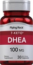 Piping Rock DHEA Suplemen untuk Perempuan dan Pria 124; 100mg 124; 30 Capsules 14; 7- Keto 124; Dehydroevandrosteron 124; Non- GMO, Gluten Free