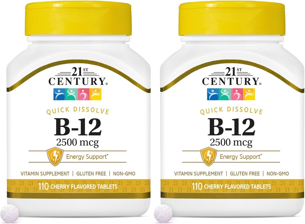Abad ke 21 B 12.500 mcg Tablet Sublingual, 110 Cacah (Paket 2)