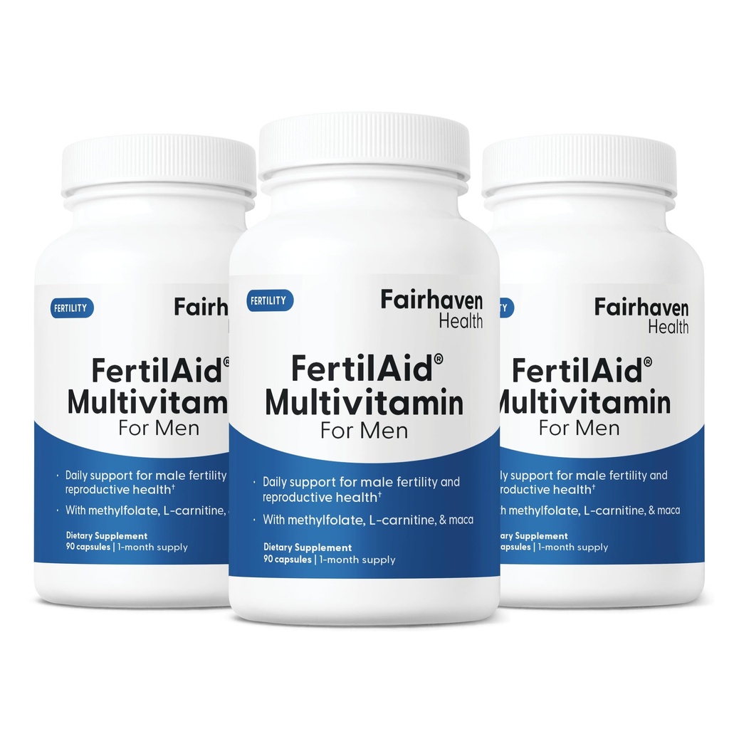 Supply Kesehatan Fairhaven 3 Bulan FertiAid untuk Suplemen Pria Prenatal Atlet 124; Count dan Motilitas Dukungan Pre Motility Conception untuk-Nya 124; Fertilitas Dukungan Termasuk, Zinc, dan Folate 124; 90 Capsules