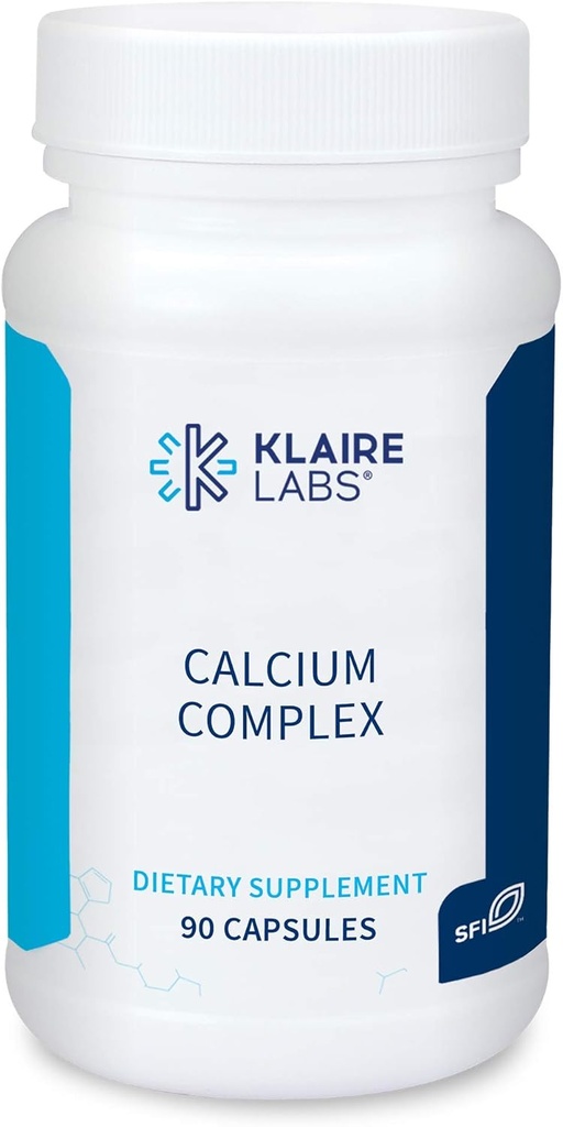 Lab Klaire Kalsium Kompleks - Bersertifikat BSE- Free Calcium Microcrystalline Hydroxyapatit & Citrate dengan Phosforus (90 Capsules)