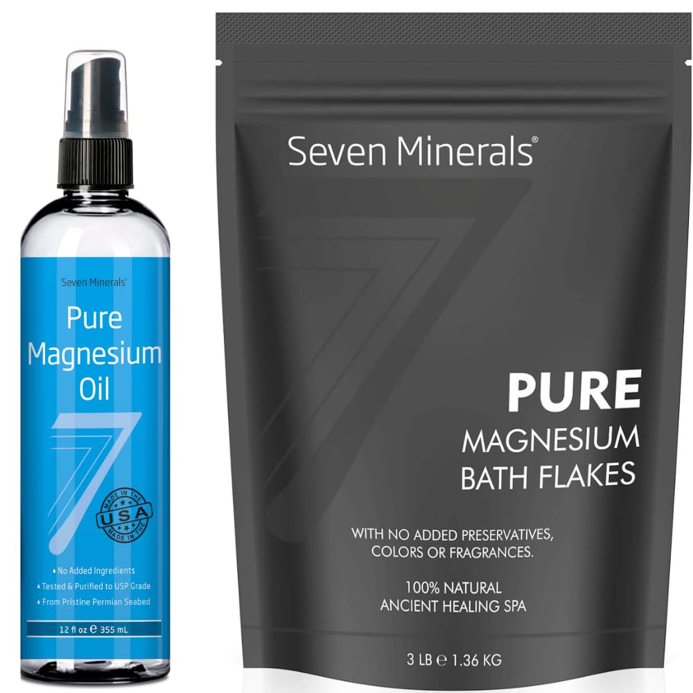 Tujuh Mineral Pure Magnesium Oil & Pure Magnesium Bath Flakes