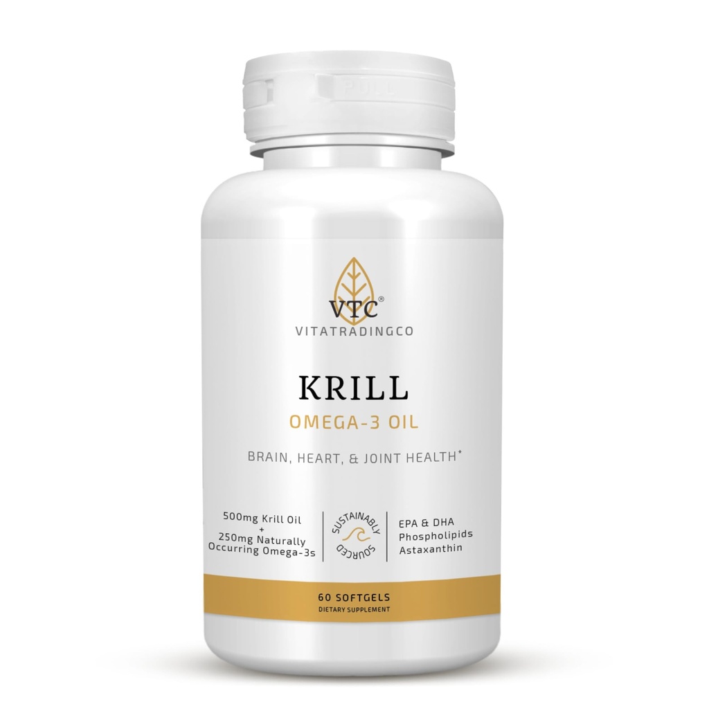 VTC VitaTradingCo. Krill Omegaga-3 Tambahan Oil 124; 100mg murni Antartika Neptic Krill Oil (NKO)