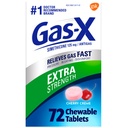 GAS-X Ekstra Kekuatan Relief Gas Terchewable Tablet dengan Simejicone 125 mg untuk Bloating Relief, Cherry - 72 Count