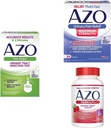 AZO UTI Relief Bundle - AZO UTI Test Strips 3ct, AZO Urinary Pain Relief Max Kekuatan 24ct, AZO Cranberry Pro Supplemen 100