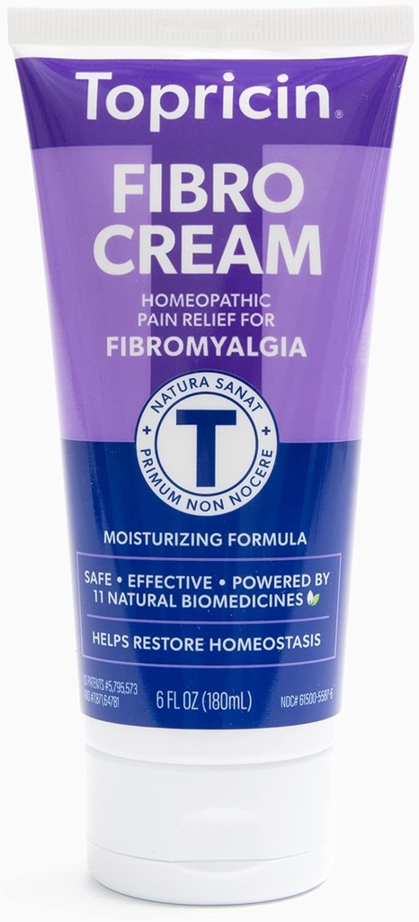 Topicin FIBRO Relieving Cream (6 oz) - Rapid Relief For Fibomialgia dengan Formula Patented - Reduces Durasi dan Intensity of Fibemialgia Episodes, Improve Sleep and Reports Energy