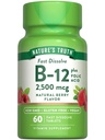 Nature 's Truth B12 Vitamin 124; 60 Fast Dissolve Tablet: 2500 mcg 124; dengan Folic Acid 124; Vegan, Non-GMO & Gluten Bebas