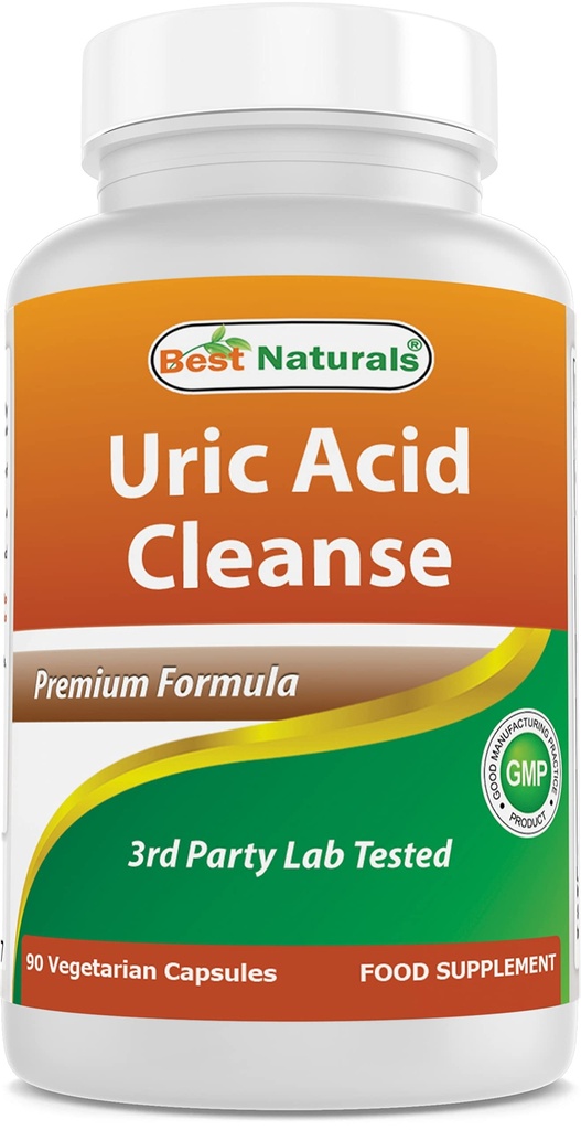 Terbaik Acid Uric Cleanse Vitamin untuk Pria dan Wanita - 90 Veggie Capsules (90 Cacah (Paket 1)))
