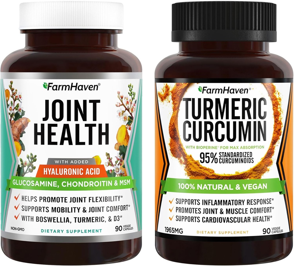 FarmHaven Turmeric Curcumin dan Glucosamine Chondroitin