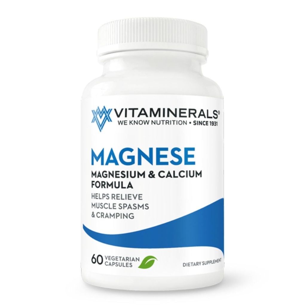 VITAMINERALS 10 Magnese ® Bone & Muscle Dukung 60 Veggie Caps