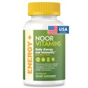 Noor Vitamin Energy + Multivitamin; Halal Vitamin for Energy Production & Imunity, 26 Vitamin & Minamins, Benih Hitam, Dates, Honey, for Men & Women. Gelatin Free, 2 Pasokan Bulan