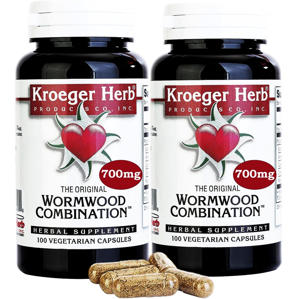 2 Pack - Kroeger Wormwood Kombinasi, 100 V- Cap